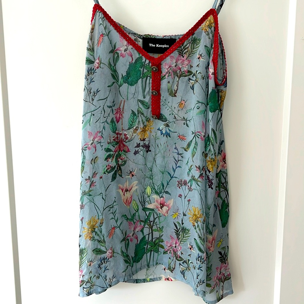 Floral, sheer, The Kooples tank
